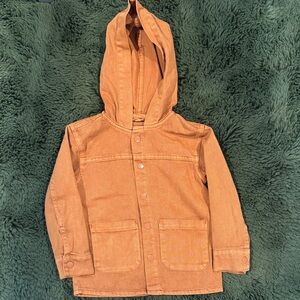 Cat & Jack Brown Hooded Jean Jacket